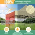 thumbnail image 5 of COBIZI 10x20 Pop Up Canopy, Heavy Duty Full-Truss Party Tent, Removable Awning & 4 Sidewalls, 420D PU Oxford, Waterproof, UPF 50+, 600D PVC Roller Bag, Khaki, 5 of 12