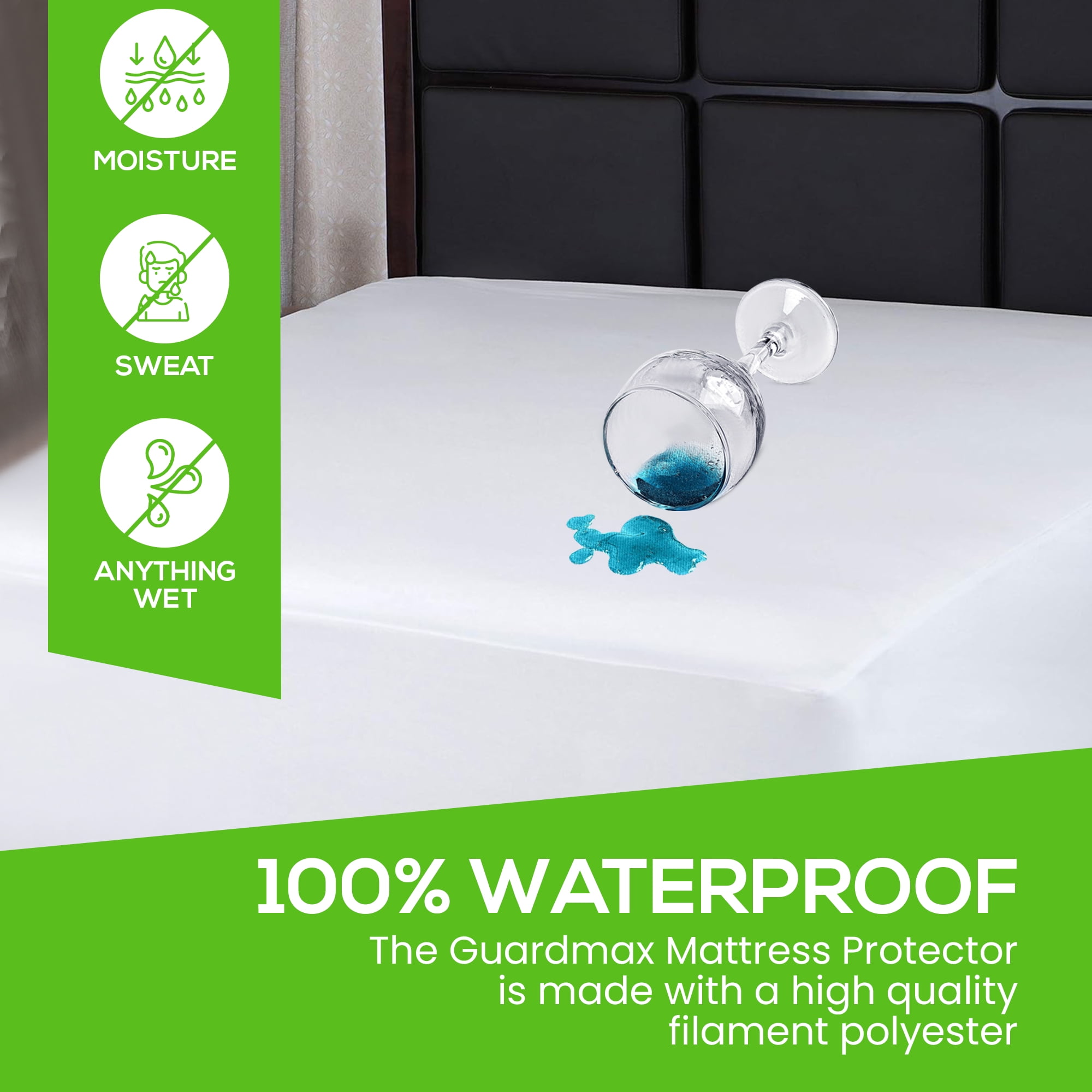 SureGuard Mattress Protectors Crib Size 100% Waterproof, Hypoallergenic  28x52