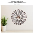 thumbnail image 3 of AURARMLET Rustic Farmhouse Windmill Wall Sculpture Wooden Vintage Decorative Wall Art for Home and Garden, 3 of 6