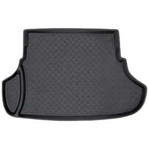 Rezaw-Plast Cargo Mat for Mitsubishi Lancer Sedan 2008 2009 2010 2011 2012 2013 2014 2015 2016 2017 – PE Trunk Liner Raised Edges Odorless Black