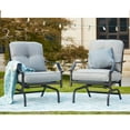 thumbnail image 2 of Every Season 2-Piece Outdoor Rocking Motion Chair Set, Gray, 2 of 5