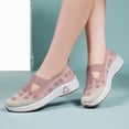 thumbnail image 6 of Plus Size Wide Width Round Toe Rhinestone Women's Dress Shoes Comfortable Office Work Daily Wear Spring Summer Pink 7.5, 6 of 9