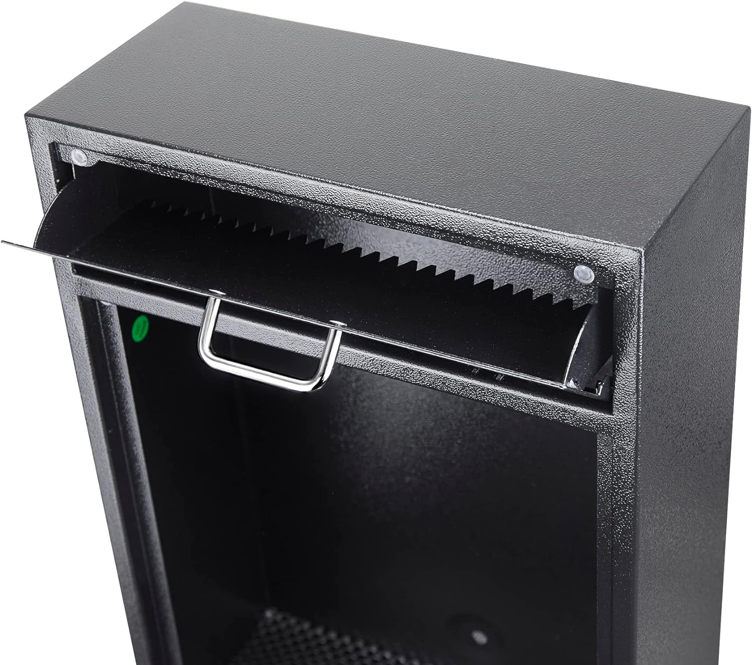 POCHAR Wall Mounted Mailbox with Combination Lock, Anti-Theft Heavy Duty Steel Drop Box for Night Key, Deposit, Money, Cash, Paperwork (11'' x 4.75'' x 15.75'')