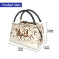 thumbnail image 2 of Easygdp Western Desert Cowboys1 Bolsa de Almuerzo Insulada Reutilizable, Bolsa de Mano y Bandolera para Oficina, Trabajo, Viajes, 2 of 6