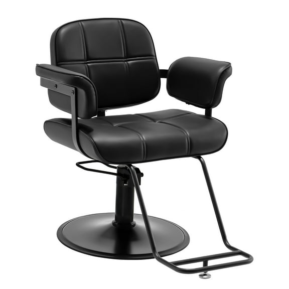Towning Heavy Duty Hydraulic Pump 360° Swivel Barber Salon Chair Hair Styling (Black)