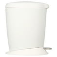 thumbnail image 5 of simplehuman 6 Liter / 1.6 gal Plastic Compact Round Bathroom Step Trash Can, White, 5 of 6