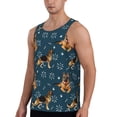 thumbnail image 2 of Balery German Shepherd Dog Pattern Men's Workout Tank Top Gym Muscle Tee Fitness Bodybuilding Sleeveless T Shirt Quick Dry Fit Muscle Tank Top Slim-Fit Tank-Medium, 2 of 7