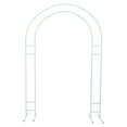 thumbnail image 4 of 7.2ft White Wedding Stand Metal Arch, Wedding Garden Climbing Plants ,Balloon Backdrop Rack, Bridal Party Decoration Arbor, 4 of 19