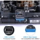 thumbnail image 2 of Placa base de computadora Usb 3.0 Frontal de 19 pines a 3.1 Tipo-C Cabecera del panel frontal Adaptador tipo E Tarjeta de expansión de 20 a 19 pines Namotu CZDZ-HQ20-2, 2 of 7