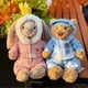 thumbnail image 2 of Conejito de peluche de esquí, lindo oso de peluche con traje de nieve, muñeco de peluche suave, regalo de cumpleaños de Navidad para niños, 2 of 5