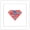White Framed Version, variant on Gallery Pops DC Comics Superman - S-Shield Logo Red White Blue Wall Art, Unframed Version, 12" x 12"