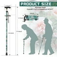KEKOY Lightweight Folding Cane, 5Level Adjustable, Free Standing with