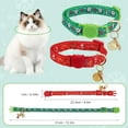 thumbnail image 2 of 2pcs Christmas Bow Tie Cat Collar, Adjustable Snowman Cat Collars with Bells Kitten Cute Holiday Kitten Collar Christmas Accessories for Cats Dogs, 2 of 7