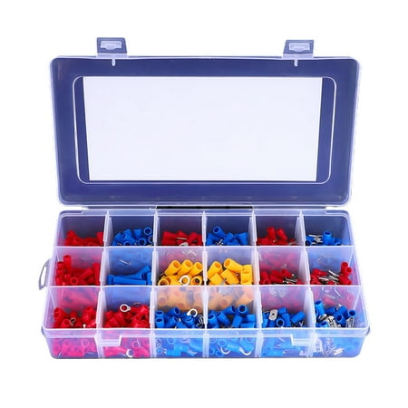 

Feiruifan Good Electrical Conductivity Strong Pressure Resistance Not Easy to Corrode 520Pcs Insulated Round Electrical Connector Ring Cold Pressed Crimp Terminal Set