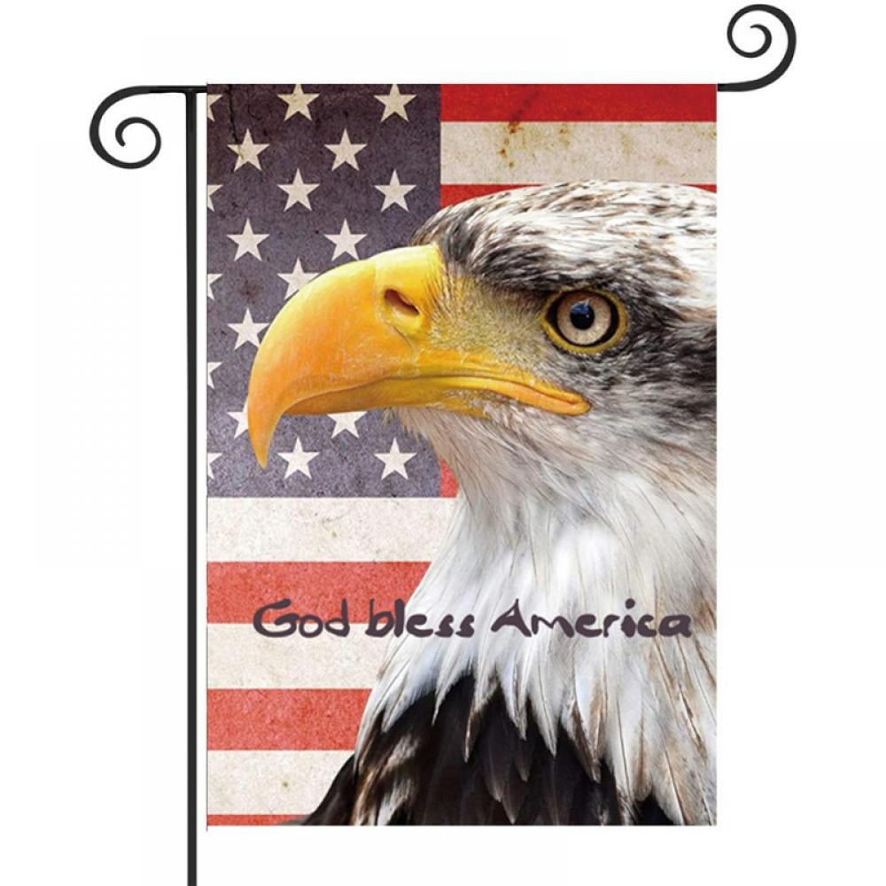 July 4th American Flag Bald Eagle Soldiers Waterproof Fabric Shower Curtain Set 