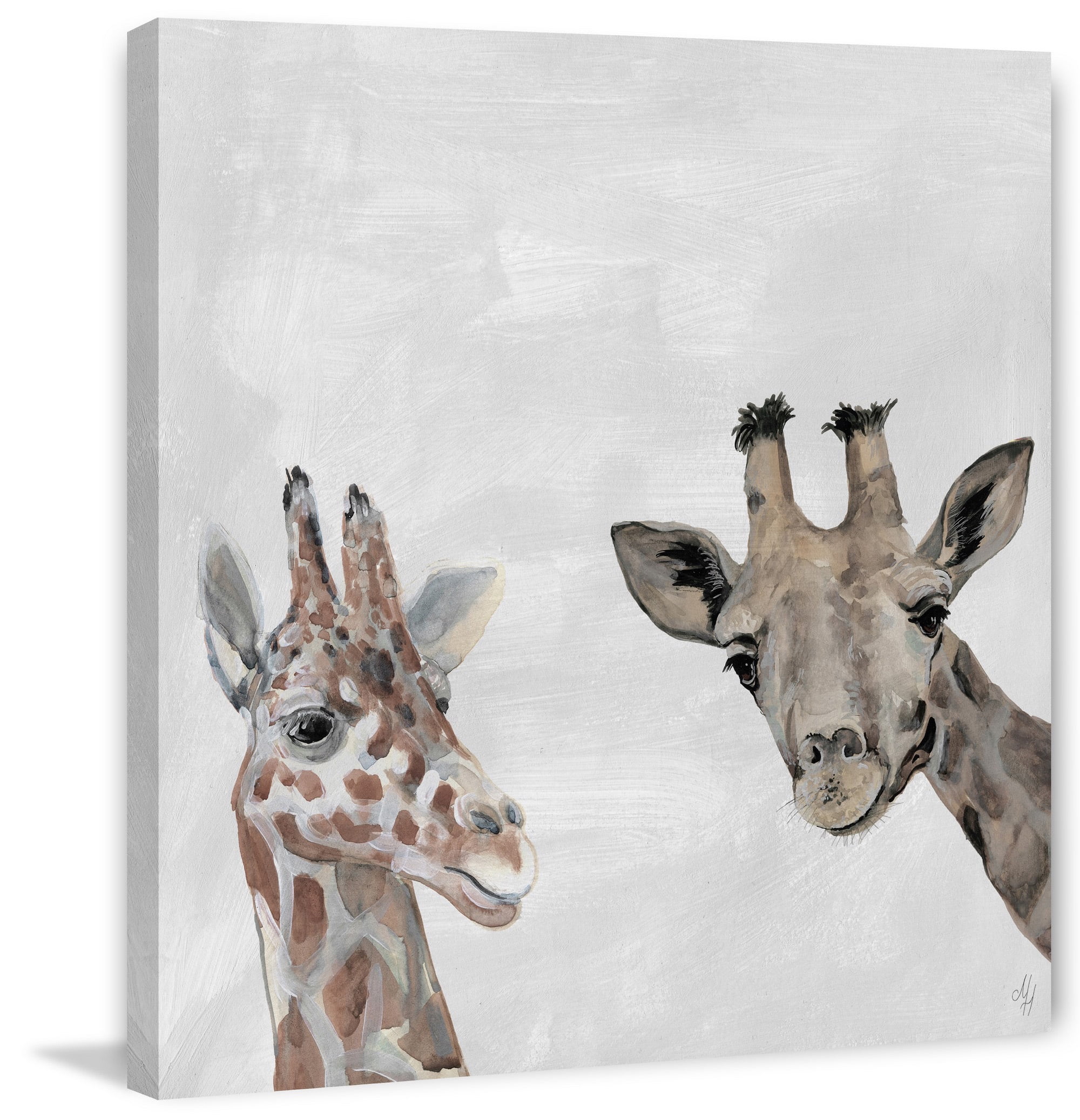 Marmont Hill The Giraffes Canvas Wall Art