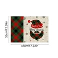 thumbnail image 3 of YIKA Christmas Printed Table Mats Home Placemats For Dining Table Christmas Decor Items Holiday Indoor Dining Room Decorations A, 3 of 6