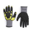 thumbnail image 1 of Guantes Amazon Basics de protección contra impactos, 120 pares, color amarillo XXL, 1 of 5