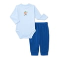 thumbnail image 4 of Wonder Nation Baby Boys Bodysuits, Shorts and Pants Outfit Set, 4-Piece, Sizes 0-24 Months, 4 of 5