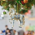 thumbnail image 2 of Horse Christmas Ornaments 2D Acrylic Horse Ornament for Christmas Tree for Women Girls Horse Lovers Equestrian Gifts and Xmas Tree Home Decor, 2 of 9