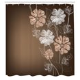 thumbnail image 2 of Ambesonne Art Shower Curtain, Cherry Blossom Fantasy Garden, 69"Wx75"L, Umber White, 2 of 4