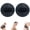 2pcs Black, variant on 4 Counts Soft Rubber Shower Scrubber, Deep Exfoliating Body Bath Brush Pads Scrubber, Deep Cleansing Bath and Shower Tool, Quick-Dry Gentle Skin Scrubber Exfoliator