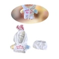 thumbnail image 1 of Conjunto de 2 piezas de sudadera con capucha y pantalones con orejas de conejo para muñecas de 8 pulgadas, regalos de cumpleaños, 1 of 8