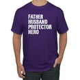 thumbnail image 1 of Wild Bobby,Father Husband Protector Hero Best Dad Husband Gift, Father's Day, Men Graphic Tees, Purple, Medium, 1 of 3