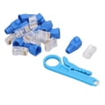 thumbnail image 5 of YAHHU RJ45 Crimp Tool Kit Pass Through All in One Ethernet Crimper for 8P 6P RJ Connector Crimping Cutting Stripping Network Cable Repair Hand Tools Set with Accessories (5.9 inches / 15.0 cm), 5 of 9