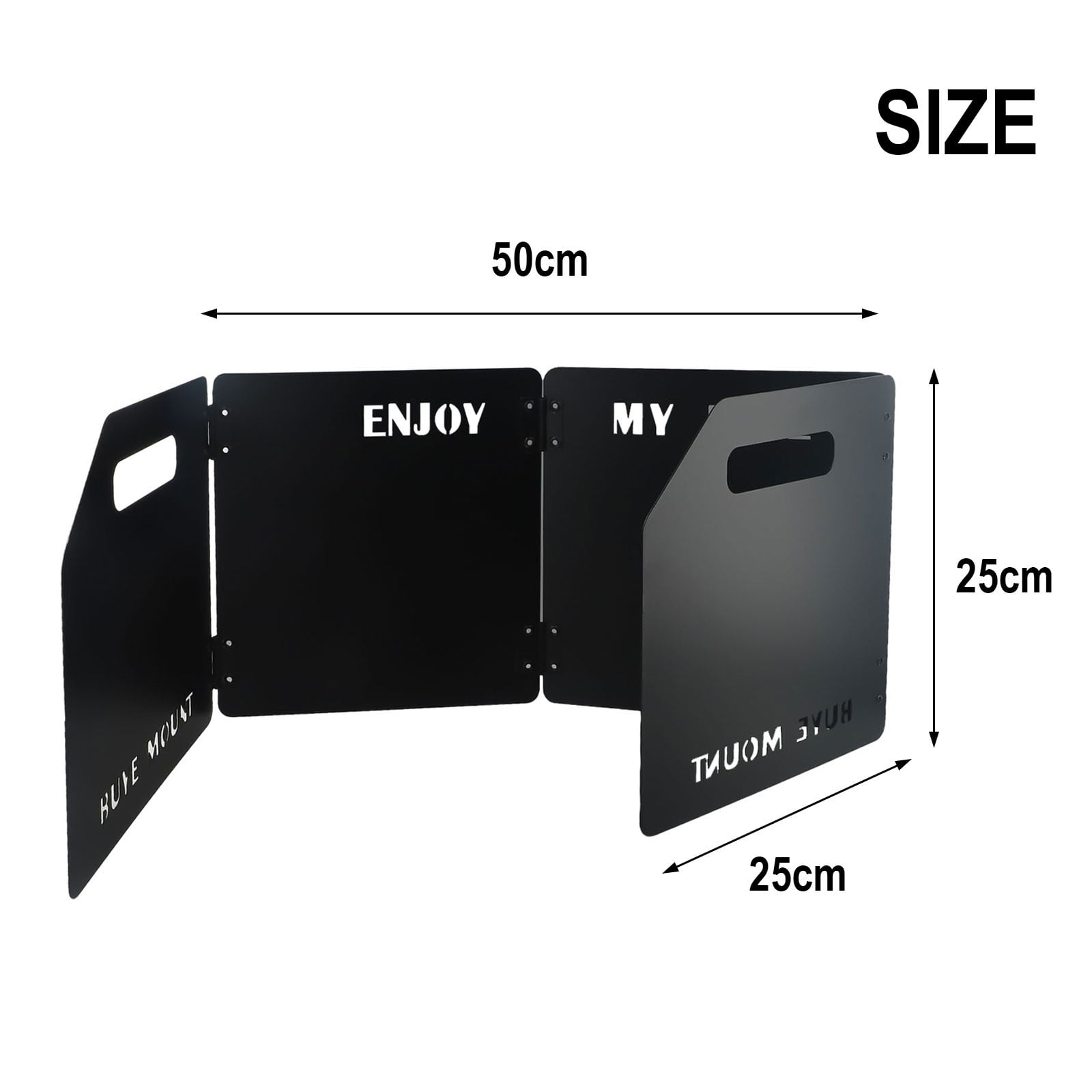 Folding Gas Stove Windshield Stainless Steel Four-fold Cassette Windproof Shield