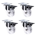 thumbnail image 1 of 4Pcs Swivel Casters Heavy Duty Furniture Caster Wheel Castor Silent Trolley Wheels For Table Chair Sofa Accessory, 1 of 8