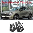 thumbnail image 4 of Carbon Fiber Car Door Window Armrest Cover Switch Panel Cover Sticker Trim For Sportage Nq5 2021 20, 4 of 5