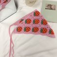 thumbnail image 6 of CoCozhu Travel Instagram Sweet And Cute Handmade Knitted Headband Girl Style Personalized Hook Flower Art Style Triangle Scarf Headband, 6 of 9