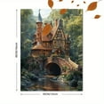 thumbnail image 3 of Fairytale Cottage River House Canvas Print/Wall Art， Perfect for Living Room， Bedroom， Bathroom， Office， and Hallway Decoration., 3 of 8