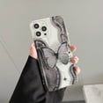 thumbnail image 1 of Funda de teléfono suave y transparente con soporte de Mariposa Negra para IPhone, cubierta trasera protectora para IPhone 12, 11, 13, 14 Pro, XR, X, XS Max, 7, 8 Plus Fivean unisex, 1 of 2