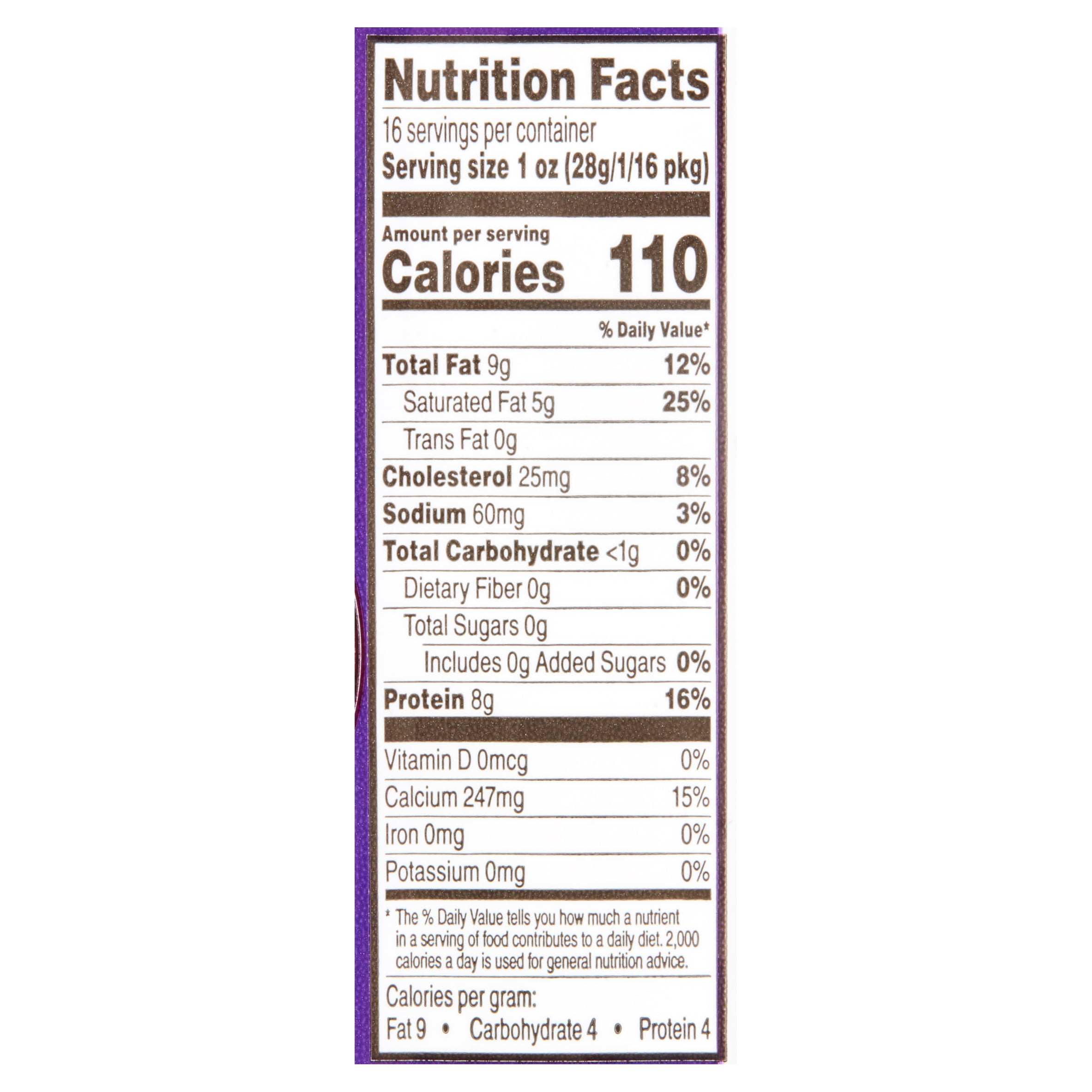 Great Value Swiss Cheese Nutrition Facts Runners High Nutrition