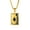 Gold no chain, variant on Men's Stainless Steel Punk Rock Cool Playing Card Ace of Spades Black Zircon Inlay Lucky Pendant Necklace Casino Game Black No Chain