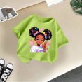 thumbnail image 5 of MEZZALL Kid Girls Cute Graphic T-Shirt Round Neck Short Sleeve Tee Summer Casual Tshirts Tops, Light Green, 7-8 Years, 5 of 5