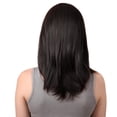 thumbnail image 3 of Pelucas de cabello hasta los hombros de las mujeres resistentes al calor con flequillo lateral para fiestas de cosplay uso dia Yuyangstore Pelucas de cabello humano para mujer, 3 of 8