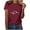 New1/Wine, variant on Otvok Valentine'S Day T-Shirt Fashion Crewneck Short Sleeve Casual Loose Shirt for Women