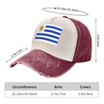 thumbnail image 3 of Men Women Uruguay Flag Baseball Cap Golf Dad Hat Adjustable Low Profile Cotton Hat, 3 of 7