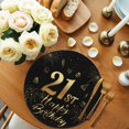thumbnail image 2 of Round Placemats Happy Birthday 15 inch Set of 4 Table Mats for Dining Table Gift Gold Heat Resistant Non-Slip Kitchen & Home Decorative Place Mat Set, 2 of 8