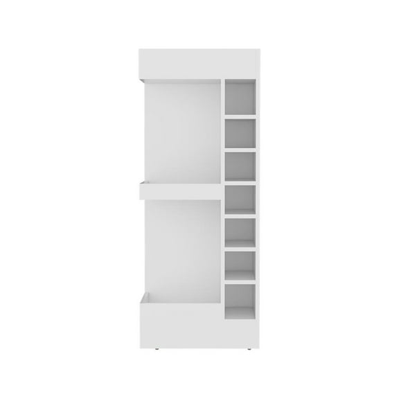 We Have Furniture Glen Lyon Bar Cabinet, Living Room, White
