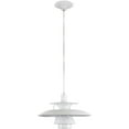 thumbnail image 2 of Modway Cloak Aluminum Pendant Chandelier with One Bulb in White, 2 of 5