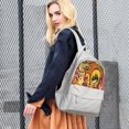 thumbnail image 2 of Zicac Unisex DIY Canvas Backpack Daypack Satchel Backpack(Natural White), 2 of 4
