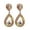 Golden Water Drop*, variant on Grandest Birch Elegant Women Rhinestone Heart Teardrop Dangle Ear Drop Earrings Party Jewelry Alloy, Rhinestone Silver