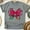 Graphite Heather, variant on Maestra Teacher Shirt Cute Pink Bow Spanish Tee for Women, Dedicated Kind Gift, White, Size S