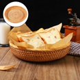 thumbnail image 4 of Thinsony Wicker Woven Round Snack Fruit Bowl Rattan Food Organizer Tray 22x4cm 1Set, 4 of 6