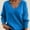 Blue, variant on NMMUED Winter Tops for Women Knitted Tops for Women Soft Sweaters for Women Long Sleeve Sweaters for Women Knit Sweater for Women Drop Shoulder Sweater Pull Over Sweaters Womens Beige 3XL