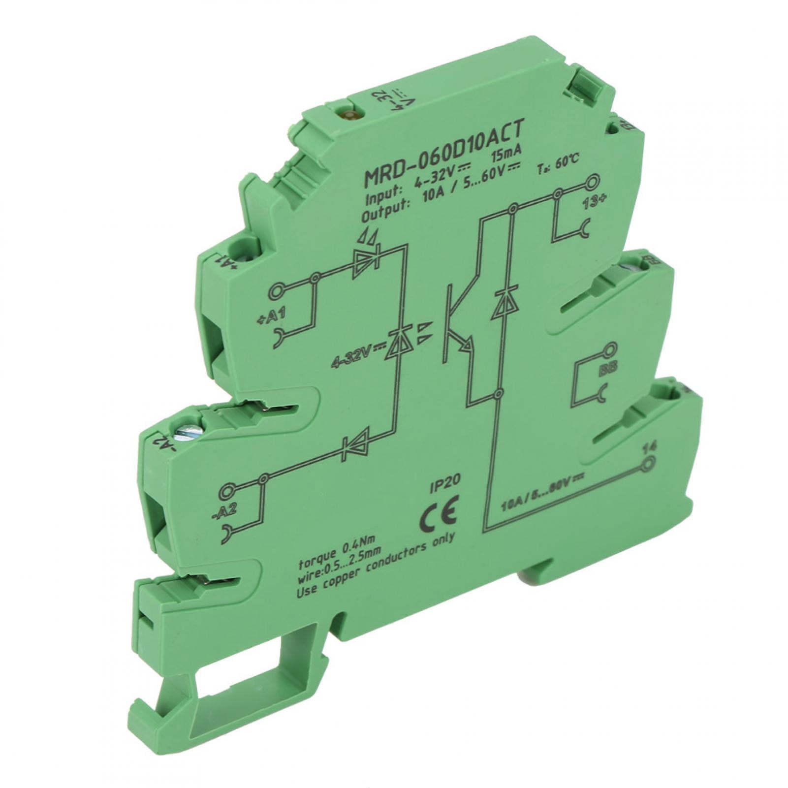 Rail Relay, DIN Rail Relay Module, Equipped With LED Indicator, DC